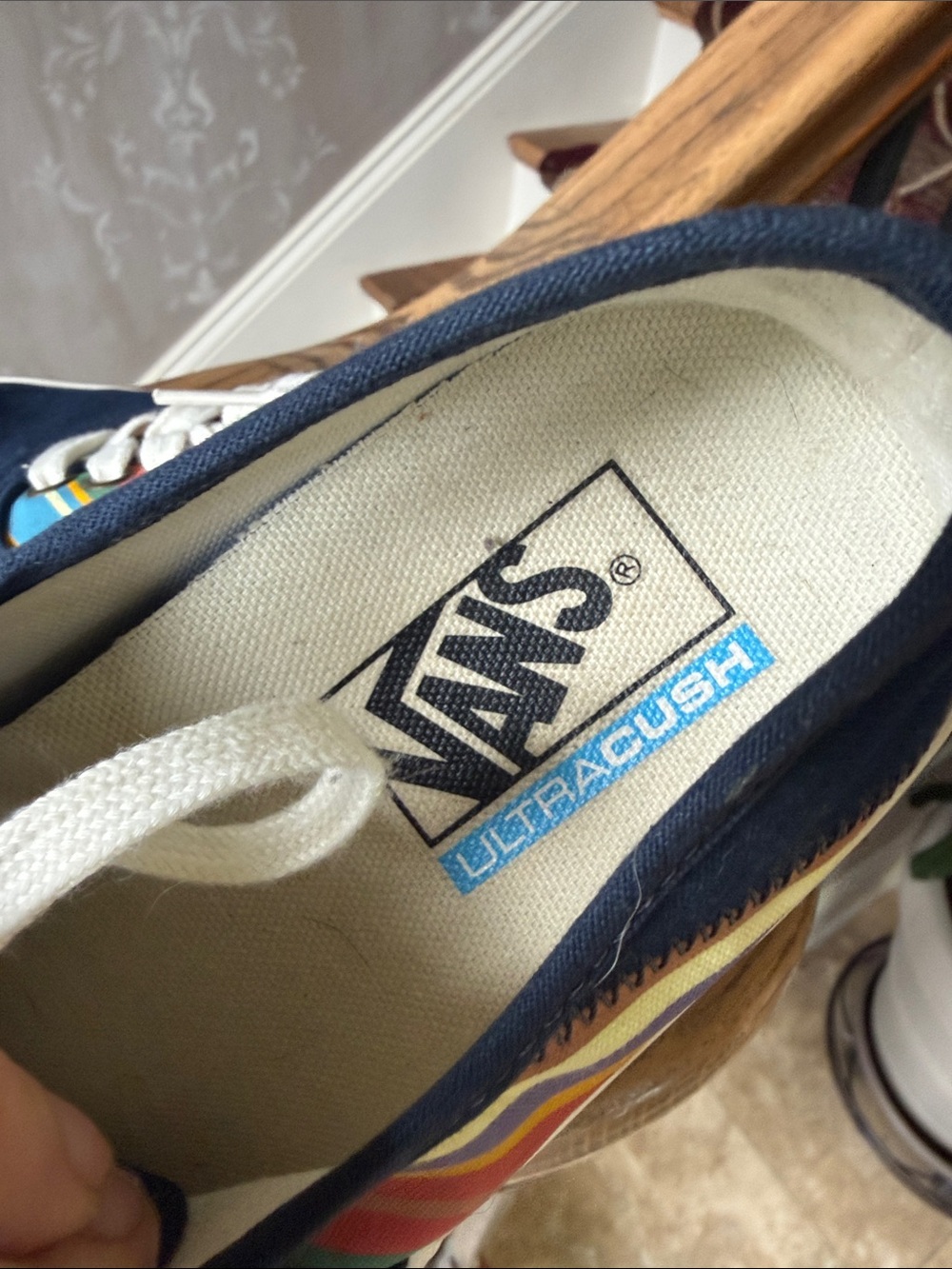 VANS ladies SF retro sneaker size 8 1/2 very good condition men’s size 7 - Picture 7 of 11
